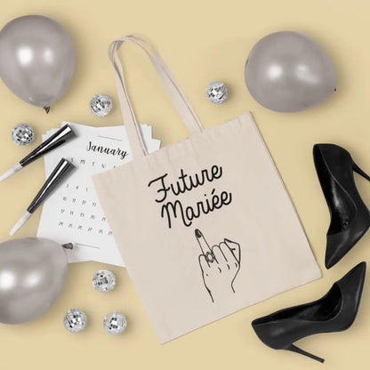 Totebag Future Mariée bague fiançailles TPOP