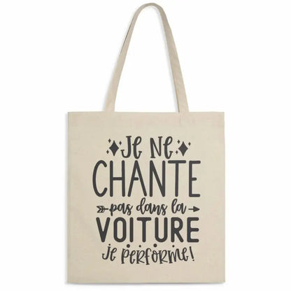 Totebag en Coton Bio Je ne chante pas