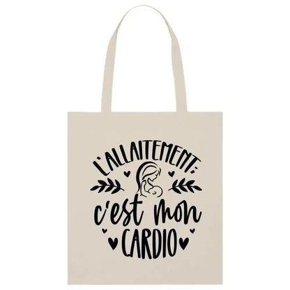 Totebag L'allaitement c'est mon cardio
