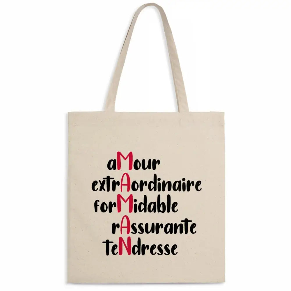 Totebag en Coton M.A.M.A.N