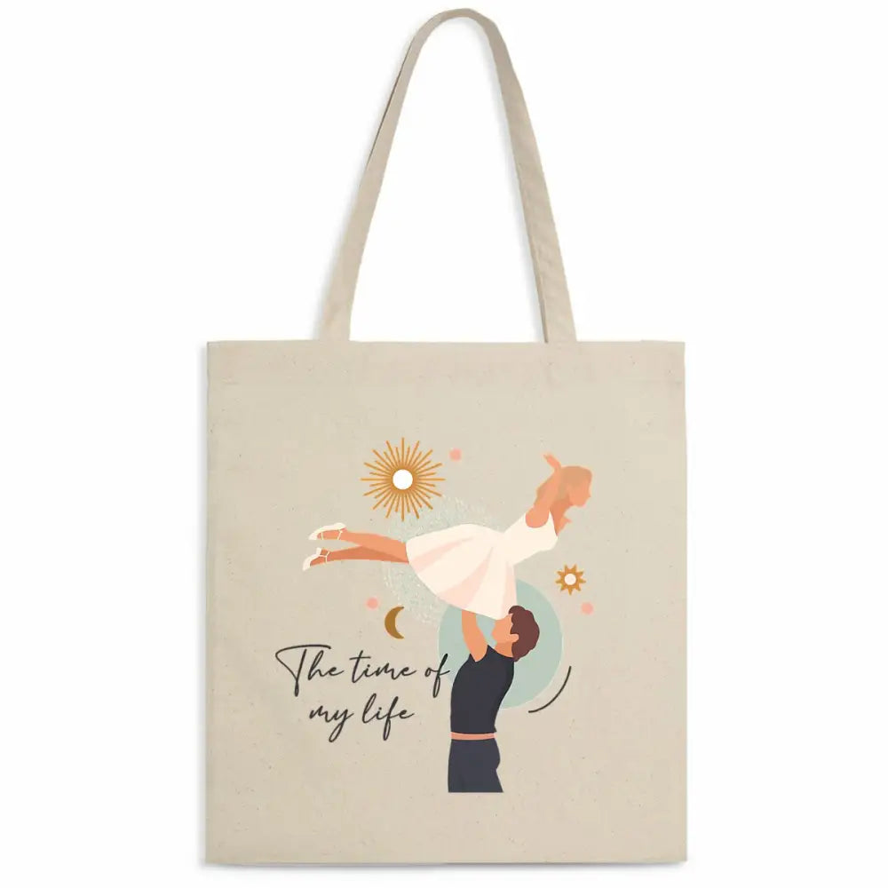 Totebag en Coton Bio The time of my life