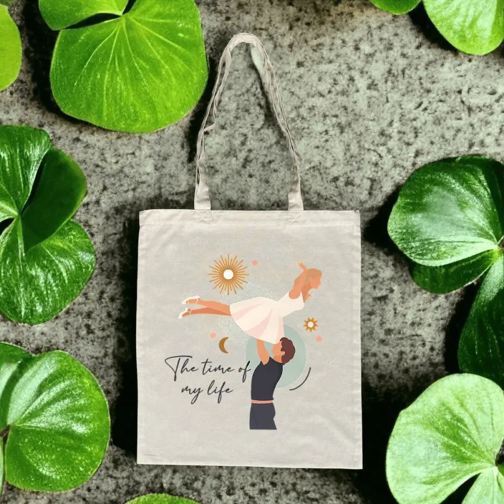 Totebag en Coton Bio The time of my life