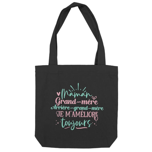 Totebag - Je m'améliore toujours - #shop_name - Premium Plus