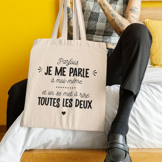 Totebag Je me parle à moi-même