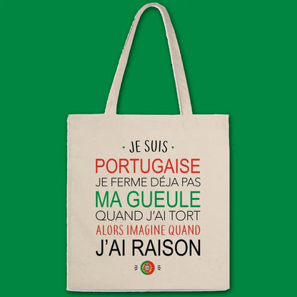 Totebag Je suis portugaise
