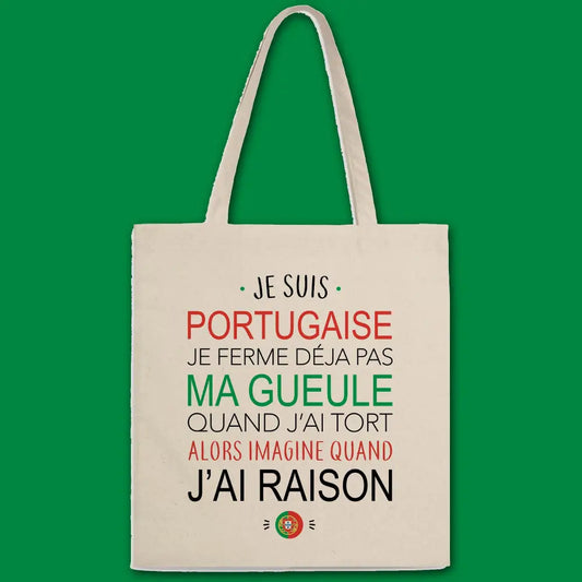 Totebag Je suis portugaise