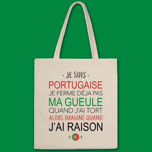 Totebag Je suis portugaise