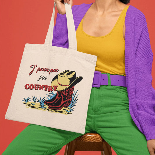 Totebag J'peux pas j'ai country