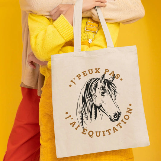 Totebag J'peux pas j'ai équitation