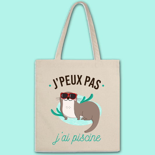 Totebag J'peux pas j'ai piscine
