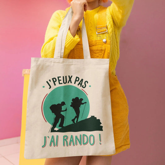 Totebag J'peux pas j'ai rando