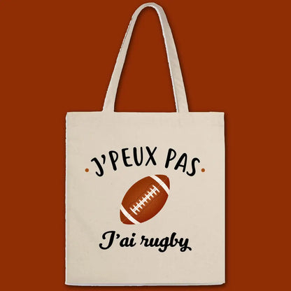 Totebag J'peux pas j'ai rugby