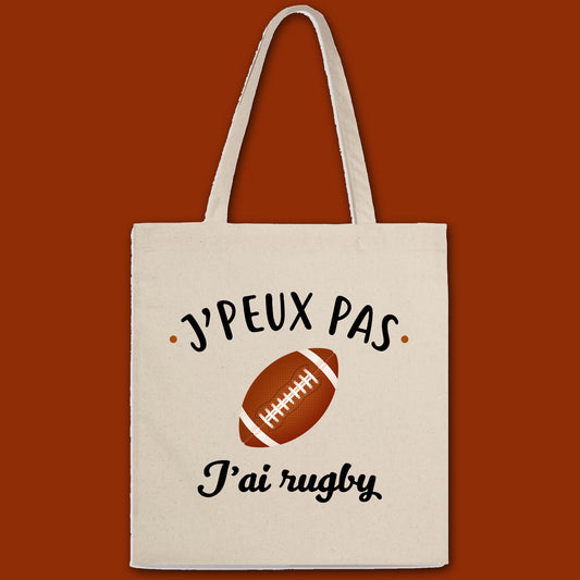 Totebag J'peux pas j'ai rugby