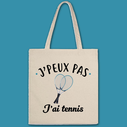 Totebag J'peux pas j'ai tennis