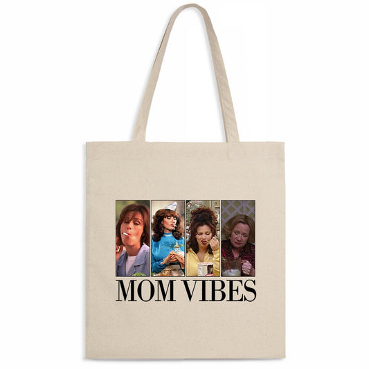 Totebag - Mom Vibes - #shop_name - premium