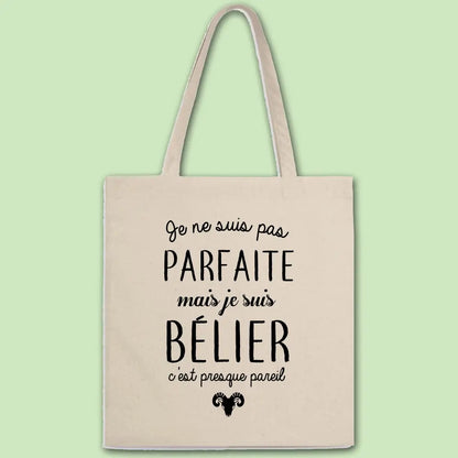 Totebag Pas parfaite mais bélier