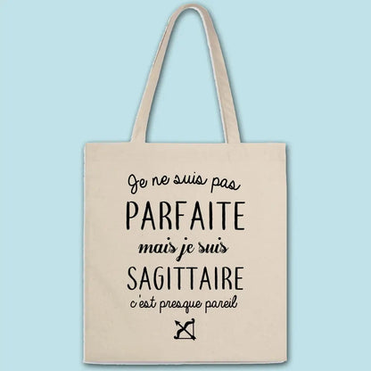 Totebag Pas parfaite mais sagittaire