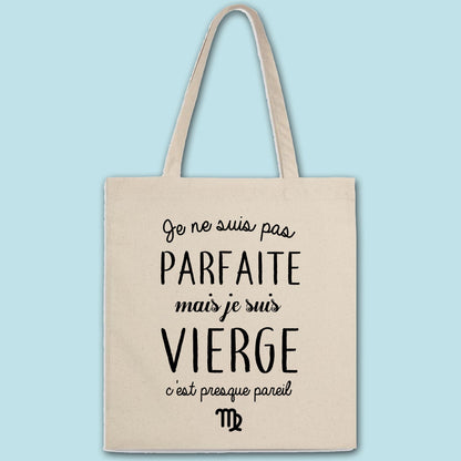 Totebag Pas parfaite mais vierge