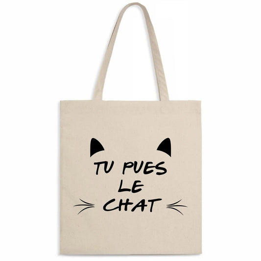 Totebag Tu pues le chat