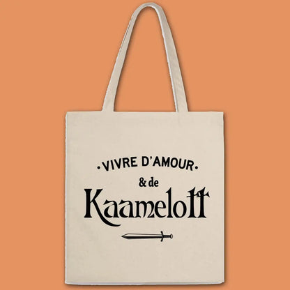Totebag Vivre d'amour et de Kaamelott