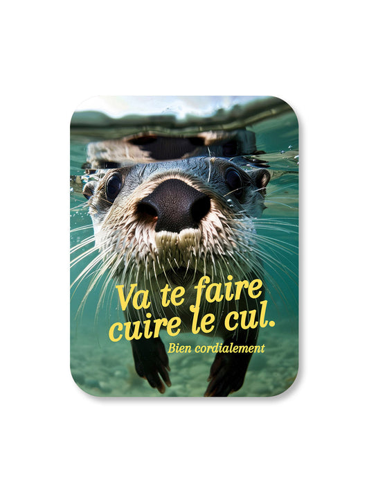 Aimant Va te faire cuire le cul bien cordialement Encre et Créations