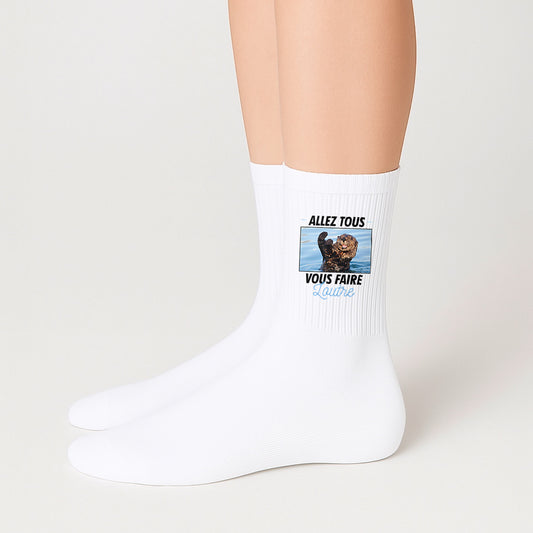 Chaussettes Allez tous vous faire Loutre